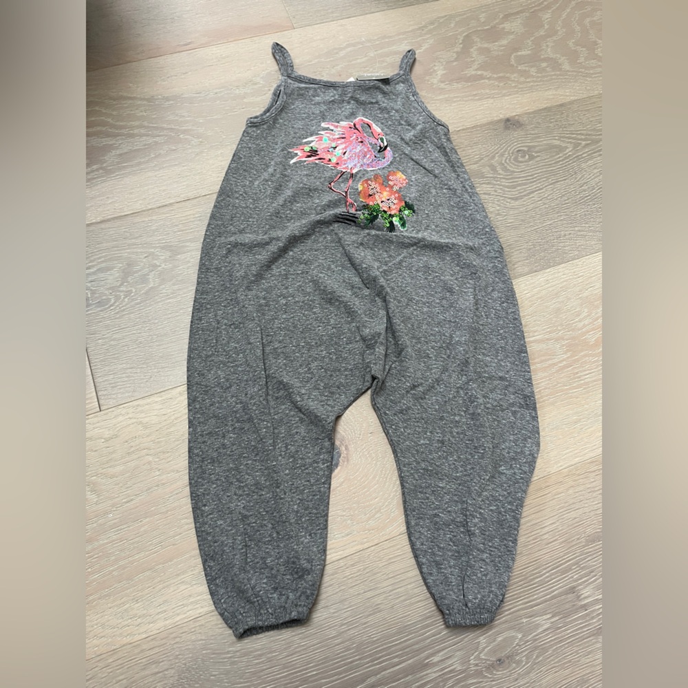 Next. Toddler girl jumpsuit. Size 3T. Flamingo with sequence. NWT